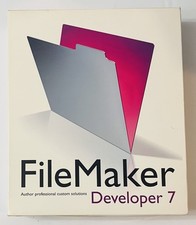 FileMaker Developer 7 Complete Box CD Manuals License Mac Windows 2004 picture