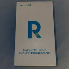 RAVPower PD Pioneer 65W 4-Port Desktop Charger Model RP-PC136  - Brand New picture