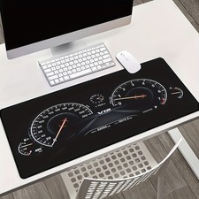 1pc XXL Gaming Desk Mat with Car Dashboard Design - Non-Slip Surface, Speedome picture