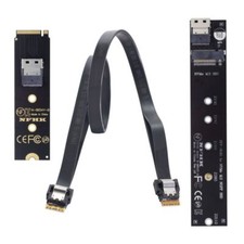 M.2 NVME NGFF M-Key SSD Male to Female Extension Adapter with SFF-8654 Cable picture