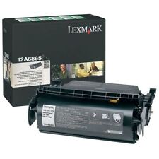 TWO (2) New Factory Sealed Genuine Lexmark 12A6865 Laser Toner Cartridges picture