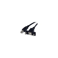 Startech USBPNLBFBM3 3FT USB B PANEL MOUNT CABLE F/M USB B TO B PANEL MOUNT CORD picture