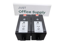 Genuine HP 910XL Black Lot of 2 3YL65AN Ink Cartridge   picture
