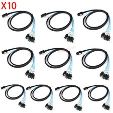 X10 Mini SAS SFF-8087 36Pin Male to 4 SATA 7-Pin Reverse Splitter Adapter Cable  picture