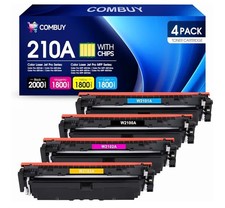 COMBUY 210A Toner Cartridges 4 Pack 210X Replacement for HP 210A W2100A 210X W21 picture