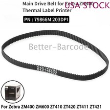 US 5PCS 79866M Drive Belt for Zebra ZM400 ZM600 ZT410 ZT420 ZT421 203DPI 20006 picture