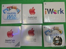 6pc Vintage Apple Software Lot MobileMe AppleCare iWork 09 Sealed Mac iPad picture