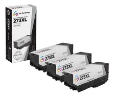 LD Replacement Epson 273XL T273XL020 Pack of 3 HY Black Ink Cartridges picture