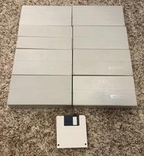 Vintage Sony 3.5” Floppy Disk Storage Boxes Lot of 8 w/ 3.5 Diskettes (29x) picture