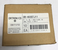 ORTRONICS OR-403STJ11 1 Port Face Plate Stainless Steel lot of 10 picture