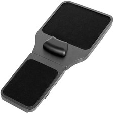 VIVO Black Universal Wooden Adjustable Arm Rest Mouse Pad with Security Straps picture