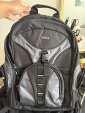 Targus Laptop Backpack Black and Grey Excellent Condition Great for Travel picture