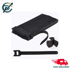 60 PCS 6 Inch Reusable Cable Ties, Adjustable Cord Straps Hook & Loop Organizer picture