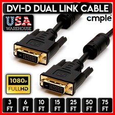DVI Cable Dual Link Digital DVI-D Cord Projector HDTV DVI Monitor Cord LOT picture