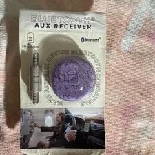 Bluetooth Aux Receiver (Make Any Aux Device Bluetooth Compatible) Purple NEW picture
