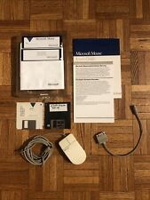 Vintage Microsoft Serial PS/2 Compatible Mouse w/ Software picture