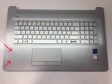AS IS - HP 17-BY 17-CA US Backlit Keyboard Palmrest Touchpad Silver L92783-001 picture