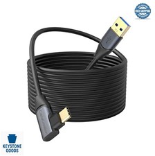 USB to USB-C Link Cable 16FT 5Gbps 90 Degree Angled VR Headset PC Gaming Quest picture