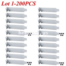 Lot 1-200PCS Silver-White Short Style PCI Slot Cooling Dust-proof Filter Cover picture