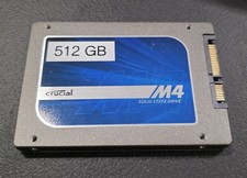 Crucial m4 512GB 2.5 SATA III SSD CT512M4SSD2 Solid State Drive - TESTED WORKING picture