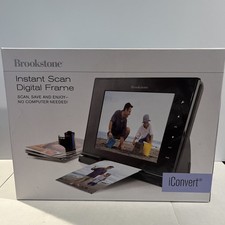 Brookstone iConvert Instant Scan Digital Frame- 8