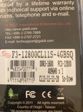 G.Skill F3-12800CL11S-4GBSQ  SQ Series - DDR3 - module 4 GB - SO-DIMM 204-pin - picture