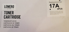 2 Piece Lemero 17A Replacement Toner Cartridge Black New Open Box. picture