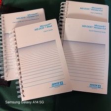 MICROSOFT MS DOS 4.0 ZENITH DATA SYSTEMS Manuals Set 4 Vintage 1989 Computer picture