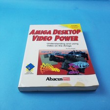 Amiga Desktop Video Power Abacus Book w/Disk for Commodore Amiga Vintage picture