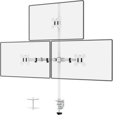 Tall Triple Monitor Stand, Fully Adjustable Three Monitor Desk Mount Fits 3 Scre picture