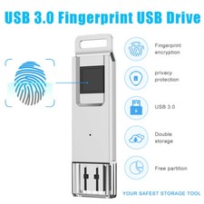 32GB 64GB Fingerprint USB 3.0 Flash Drive Memory Encryption Security Recognition picture