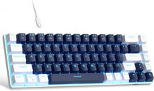 MageGee Portable 60% Mechanical Gaming Keyboard, MK-Box LED Blue/Blue Switch  picture