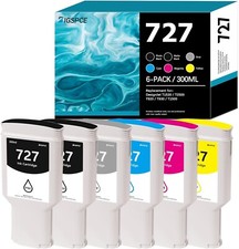 300 ml Ink Cartridge 727 For HP Design Jet T1530 920 1500 2500 930 2530 6pcs/set picture