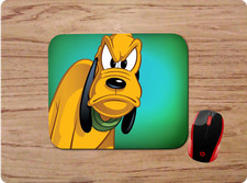 MAD PLUTO - MICKEY'S DOG - DISNEY INSPIRED - FUNNY PC MOUSE PAD DESK MAT - GIFT picture