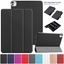 Case For iPad Pro 11 Inch M5 2025 / M4 2024 Leather Magnetic Smart Case Cover picture