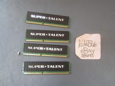 LOT OF 4 4GB Super Talent DDR3-1333 Memory RAM STICKS W1333UB4G9 - 16GB TOTAL picture