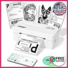 Wireless Shipping Label Printer 4x6 Thermal Bluetooth USB for iPhone Android Mac picture