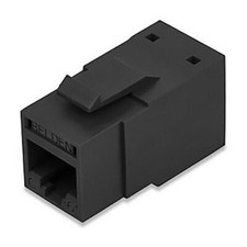 Belden Modular Cat 6+ Jack, UTP, Black (LOT OF 10) picture