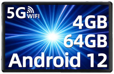 SGIN Tablet 10.1 inch Android 12 with 4GB RAM 64GB ROM Bluetooth Dual Camera picture