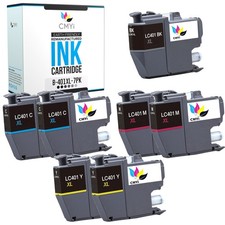 Black Color Ink Lot fits Brother LC401XL Cartridges 401XL for MFC picture
