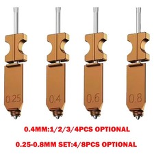 0.4mm / 0.25+0.4+0.6+0.8mm For Flashforge AD5X Upgraded Harden Hotend Nozzle Set picture