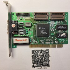 Trident Graphics Card TGUI9680-1 Daytona 64T PCI VGA 2MB Vintage Video Adapter picture