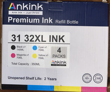 New Ankink 31XL/32XL Ink 4 Packs Refill Bottle c/m/y/bk picture