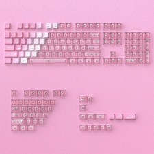 Anime Keycap Set 115-Key Pink PBT Dye-Sub PC Translucent Cherry Profile MX picture
