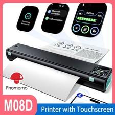 A4 Thermal Portable Printer with Touchscreen, Upgraded Bluetooth Inkless machine picture