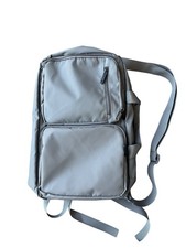 Convertible Backpack Tote Bag Gray Travel Laptop School Work Carry On NWOT 18” picture