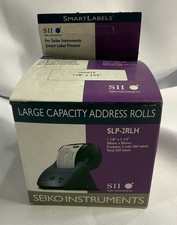 Seiko SLP-2RLH Labels LOT 2 Boxes (4 Rolls) 1-1/8 x 3-1/2 White 1040ct READ DESC picture