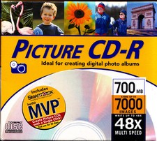 5 Pack Memorex Picture CD-R Discs 3202 4507 48X, 700 Mb Blank Media picture