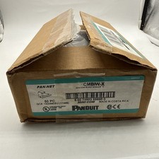 Panduit CMBIW-X Mini-Com Blank Modules White 50-Pack NEW 5 Factory Sealed Bags picture