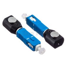 2pcs SC Round Bare Fiber Adapter Connector SC Flange Coupler Optical Fiber Test picture